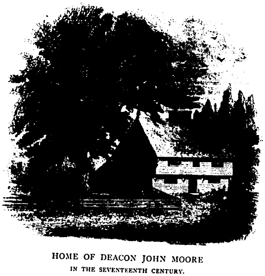 Home of Deacon John Moore in the Seventeenth Century