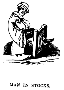 Man in Stocks
